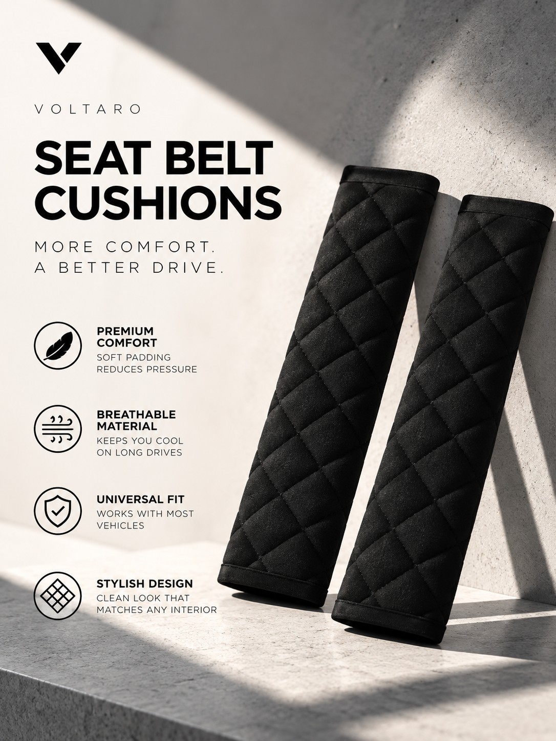 Voltaro Seat Belt Cushions